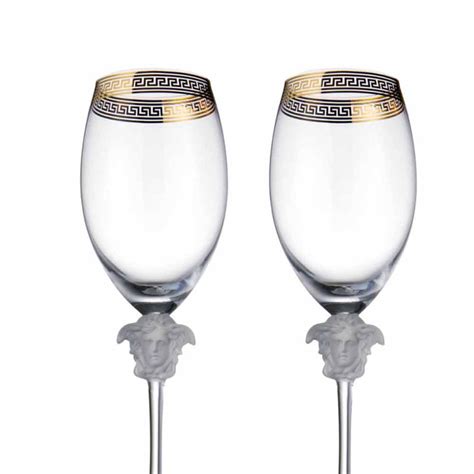 versace wine glasses ebay|versace medusa drinking glasses.